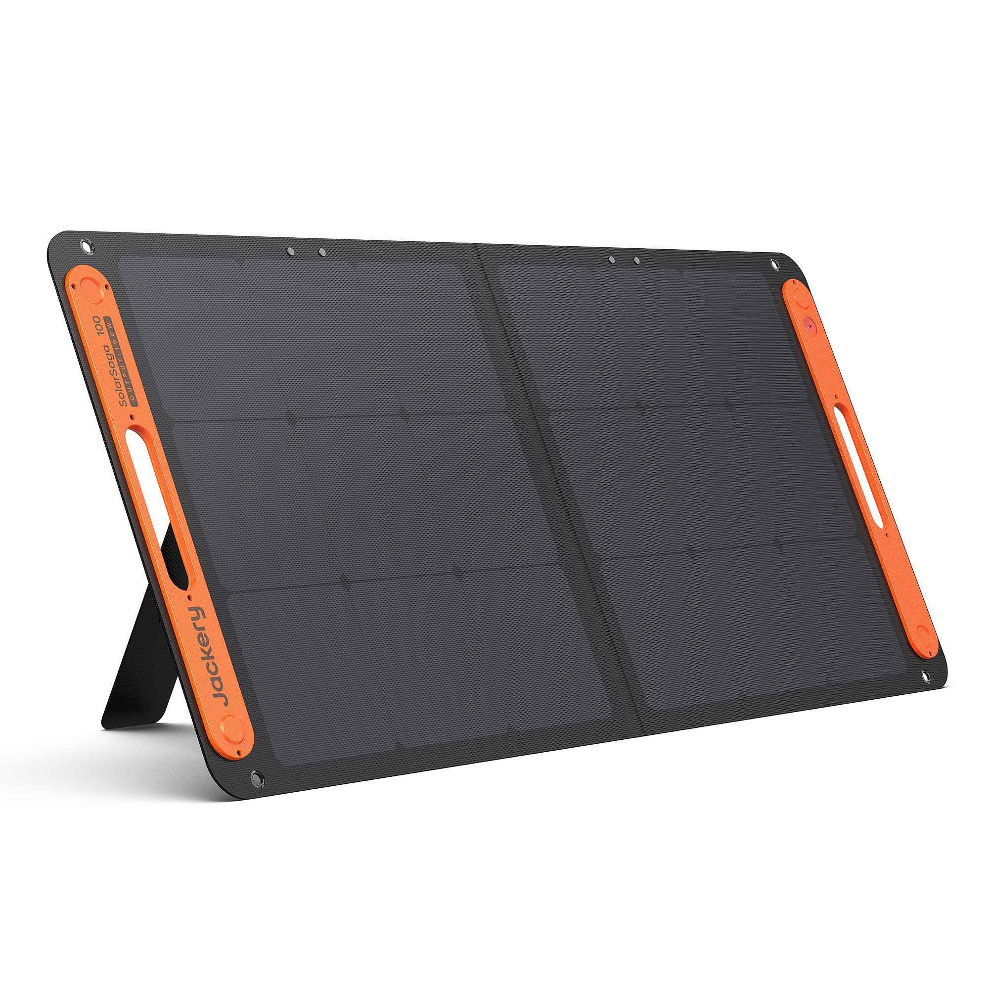 Jackery SolarSaga 100W Bifacial Portable Solar Panel — 24.3% Efficiency, Foldable, IP68 Waterproof, Model# 21-0002-000058